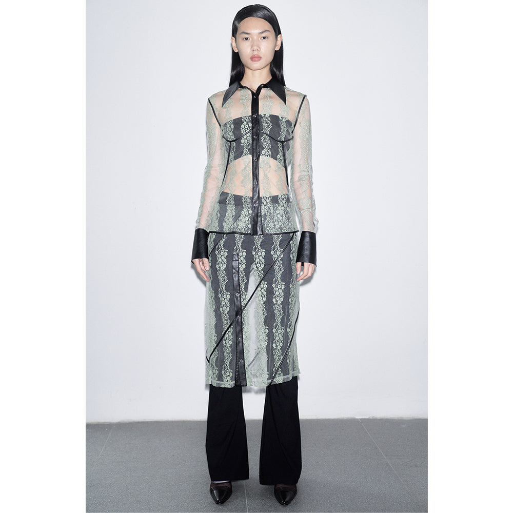 Lace Shirt & Lace Slit Skirt – WEARABLE EVENT